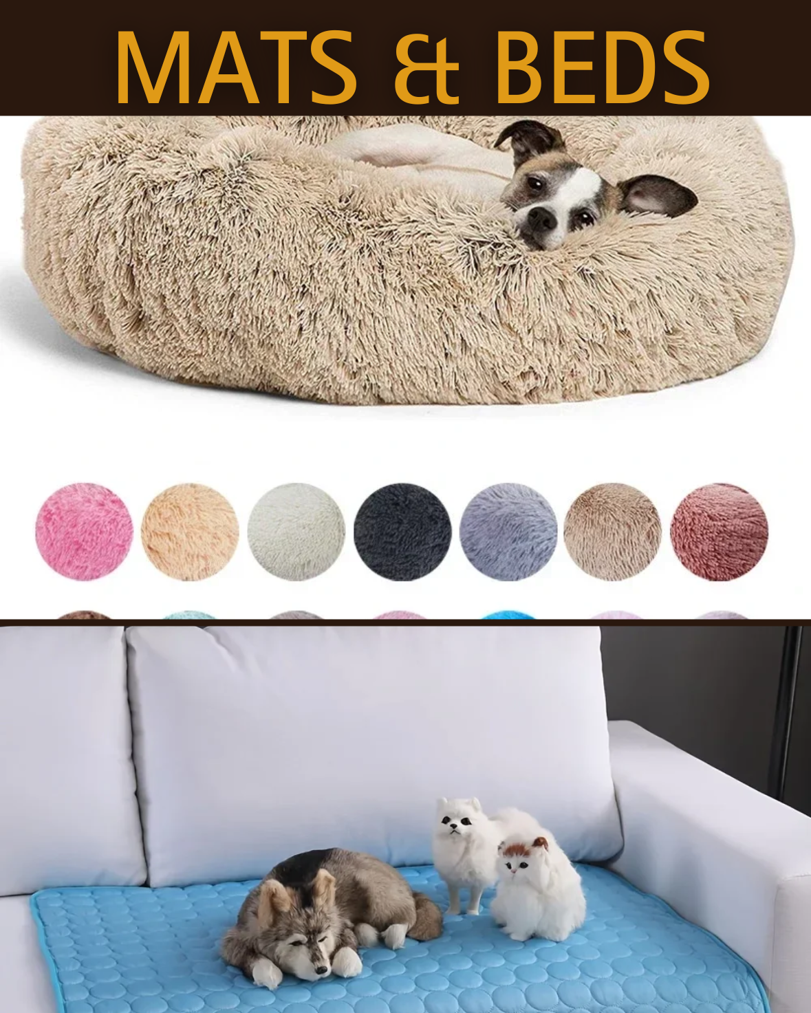 Comfort & Accessories for Pets – Find cozy beds, blankets, travel carriers, collars, and more to keep your pets comfortable, secure, and stylish every day.