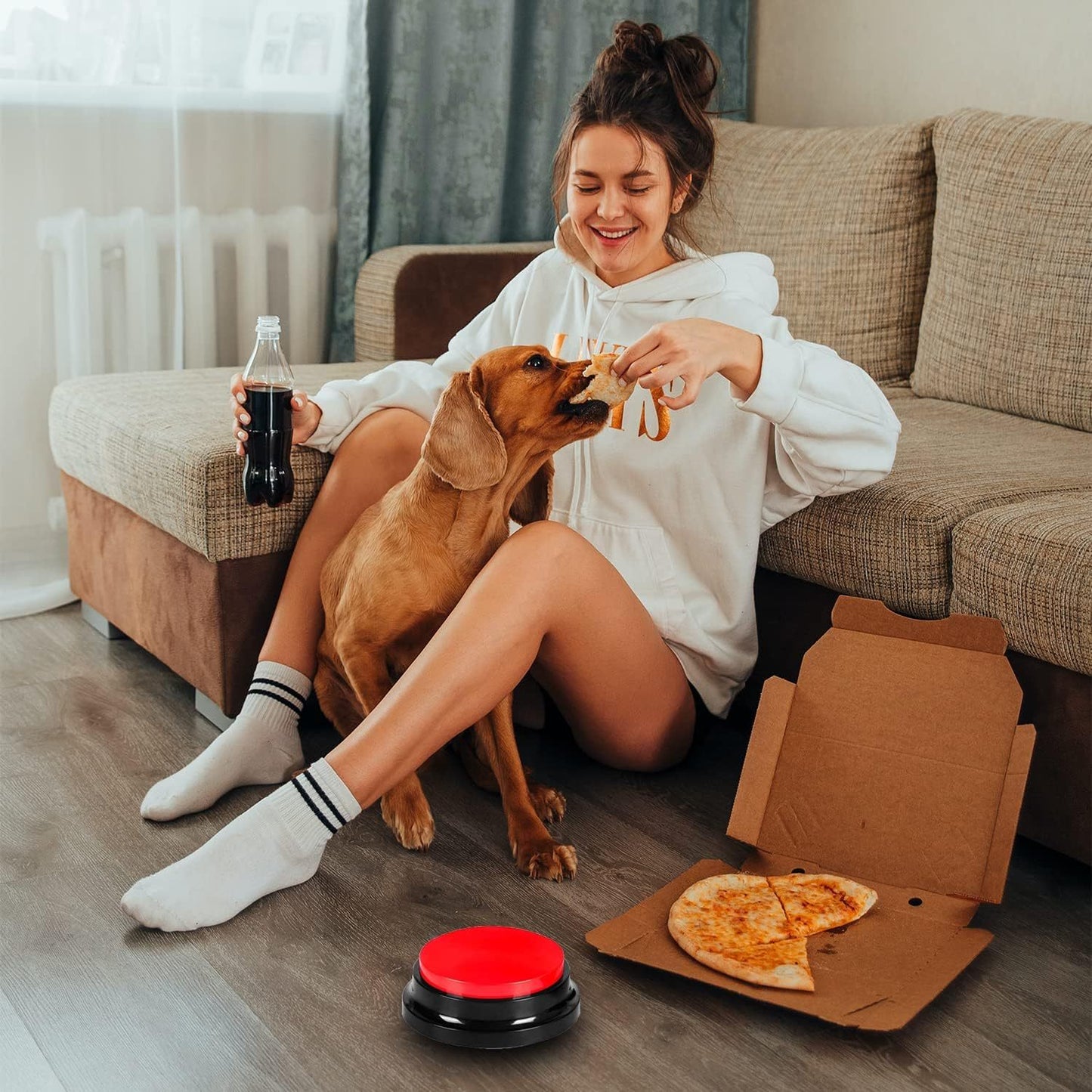 Pet Training Buzzer with Voice Recording Clicker