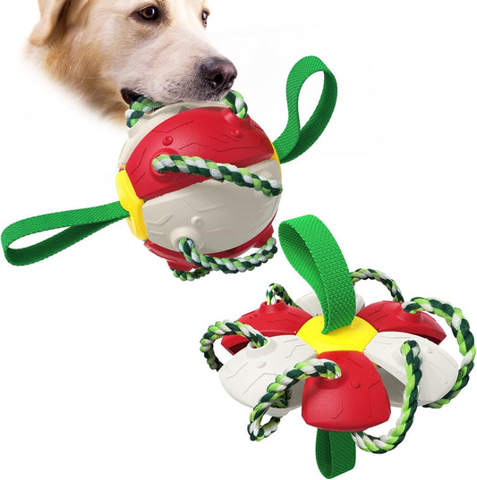 Dog Toy Balls with Chewing Ropes