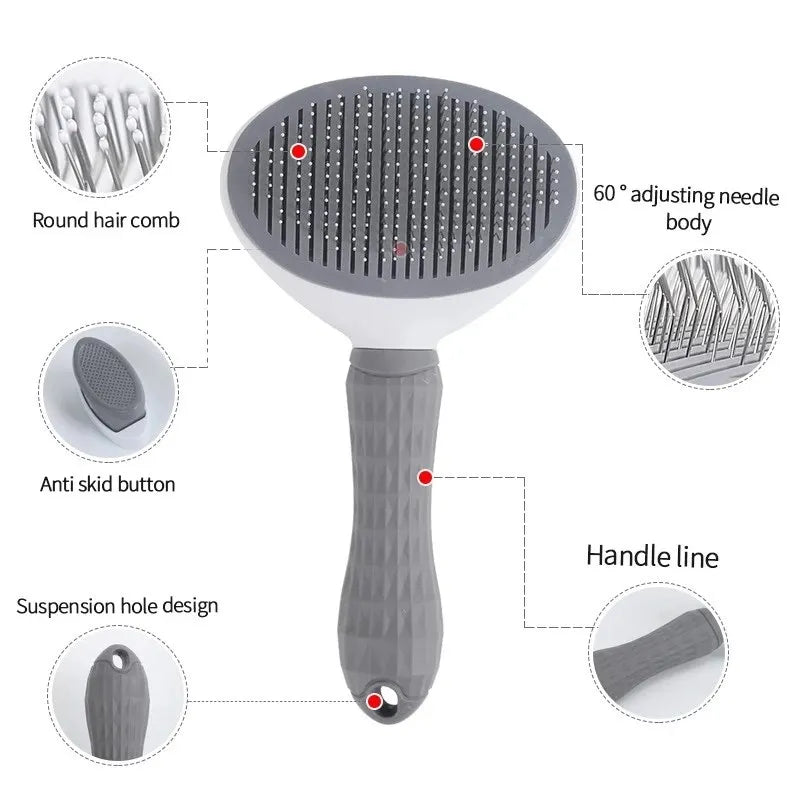 Self-Cleaning Pet Hair Remover Brush - Jimbol Pet Kit