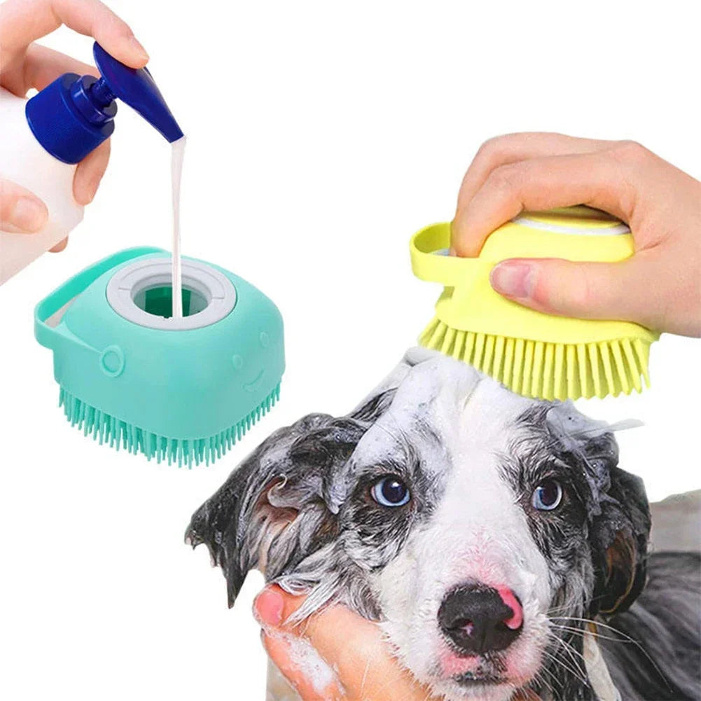 Soft Dog Bathing Brush - Jimbol Pet Kit