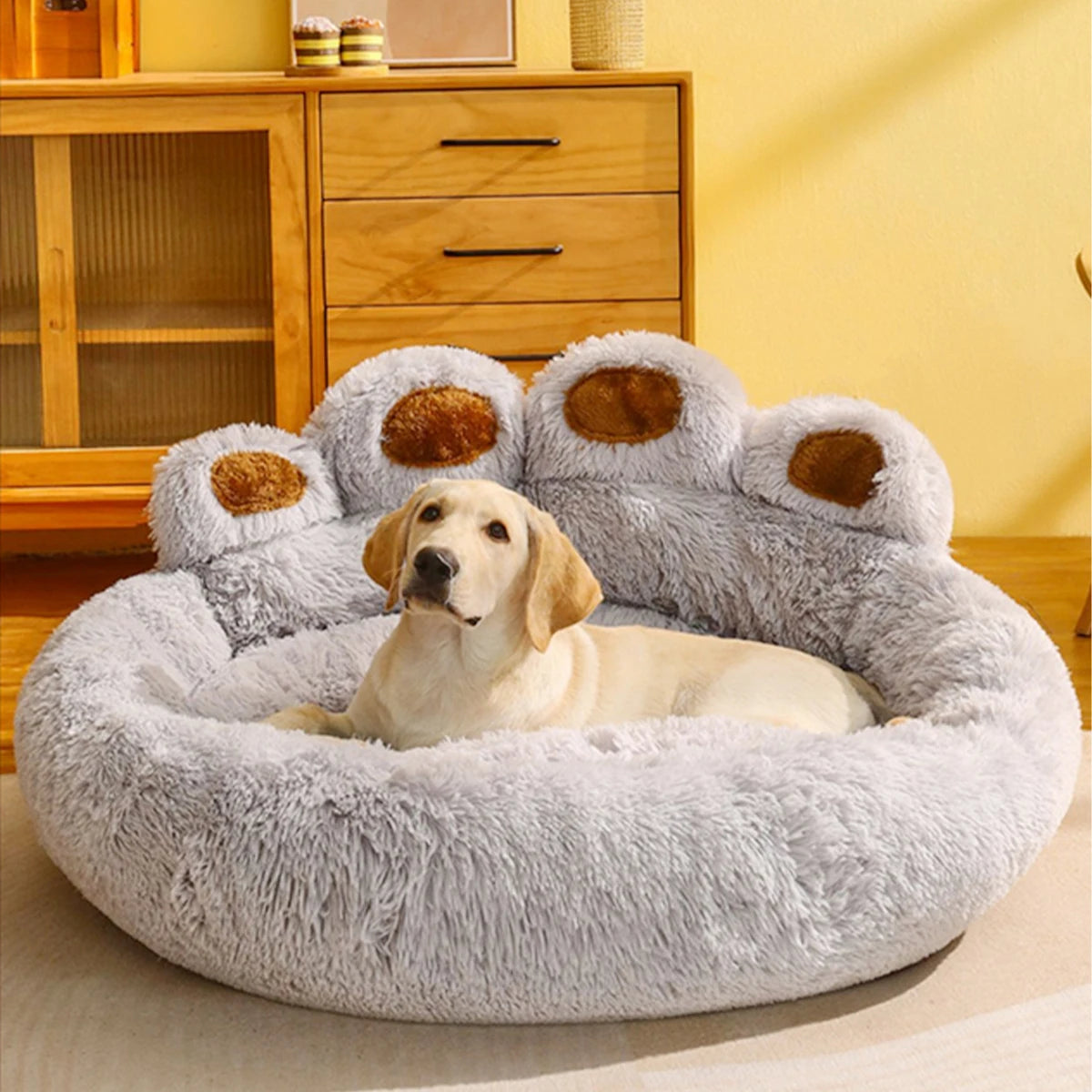 Cozy Plush Fluffy Pet Bed – Perfect for Dogs & Cats