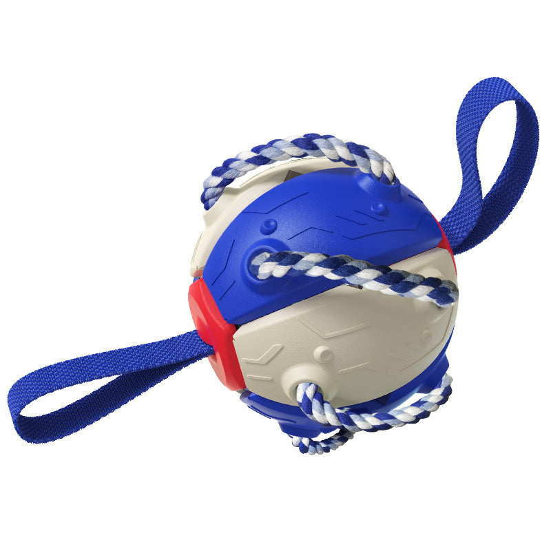 Dog Toy Balls with Chewing Ropes