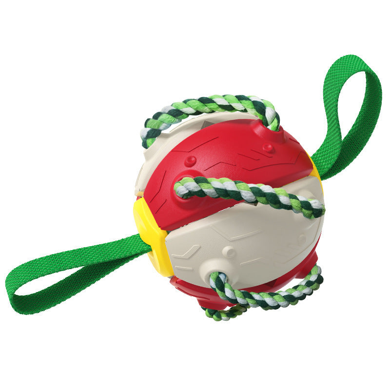 Dog Toy Balls with Chewing Ropes